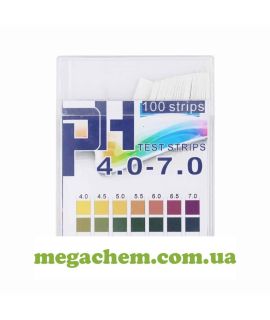Бумага индикаторная pH4.0 0-7.0 (100 шт. упаковка)